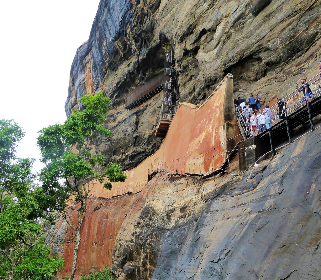Sigiriya, climbing Lion Rock - Sri Lanka
