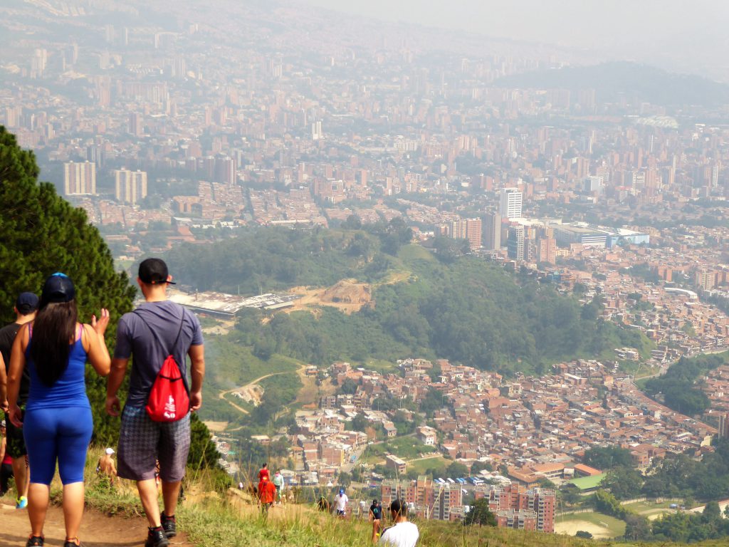 Zicht over Medellin, Colombia